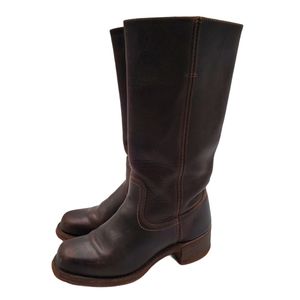 EUC Frye Campus 14L Tall Leather Walnut Boot